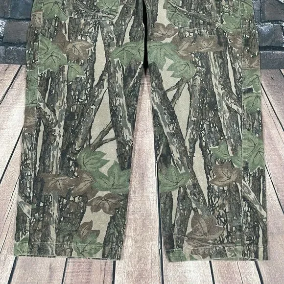 Vintage Ocoee RealTree Mossy Oak Camo Pants Front Cargo Pockets 80s USA 34x28.5” - Picture 5 of 12